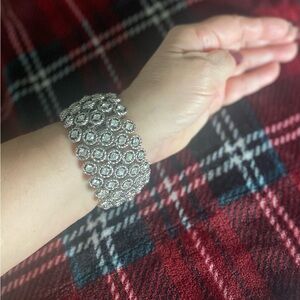 Dazzling Silver Crystal Bracelet
